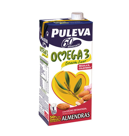 Leche Puleva Omega 3 Almendras caja 6uds - Comercial Garcia Gonzalez